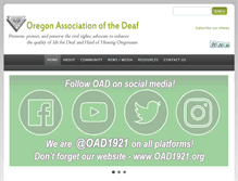 Tablet Screenshot of oad1921.org